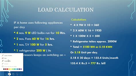 How do you calculate load KW?