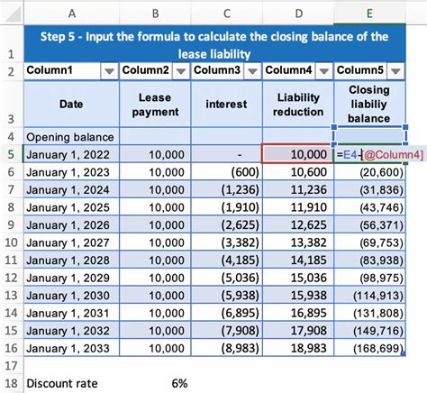 How do you calculate present value of lease liability in Excel?