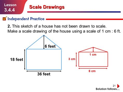 How do you calculate scale drawings?