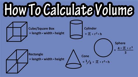 How do you calculate volume in CM?