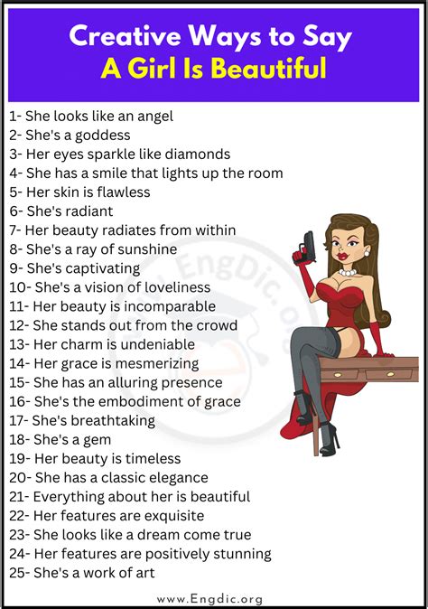 How do you call a girl if she is beautiful?