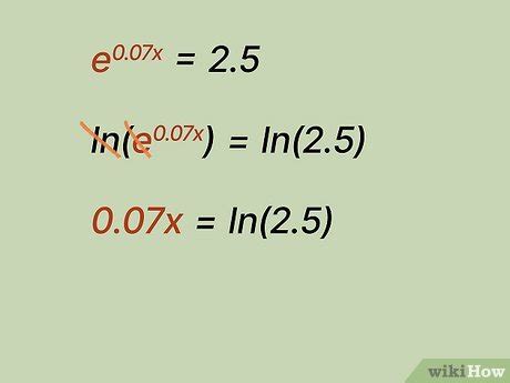 How do you cancel an e in log?