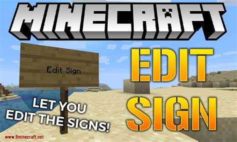 How do you change a sign in Minecraft without destroying it?