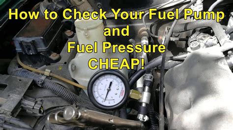 How do you check fuel pump performance?