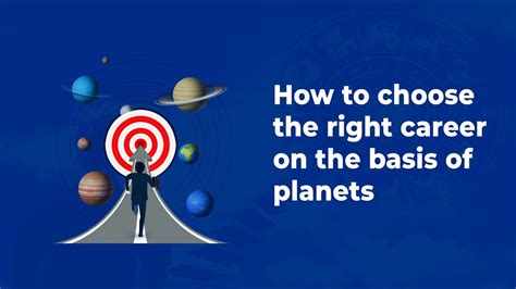 How do you choose the right career on the basis of planets?