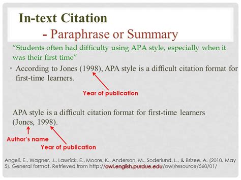 How do you cite a paraphrase?