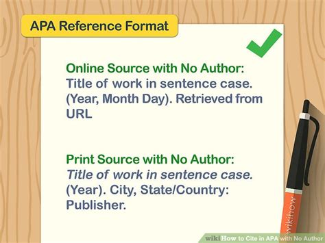 How do you cite a report in APA with no author?