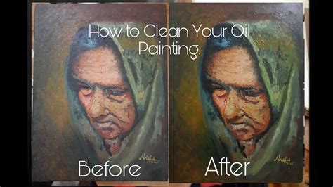 How do you clean a 100 year old oil painting?