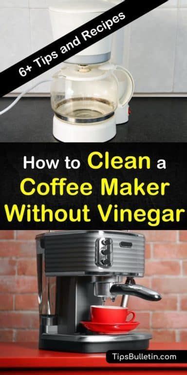 How do you clean a coffee maker without vinegar or baking soda?