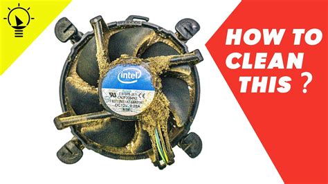 How do you clean a cooling fan without compressed air?