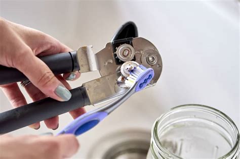 How do you clean a dirty can opener?