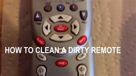 How do you clean a dirty remote control?