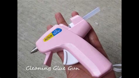 How do you clean a hot glue gun?
