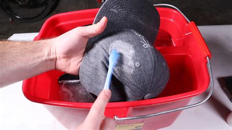 How do you clean a police cap?