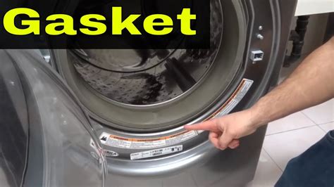 How do you clean a washing machine seal gasket?