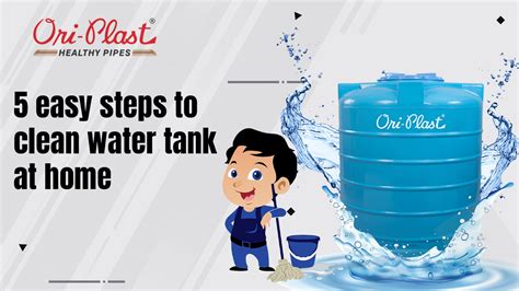 How do you clean a water tank?