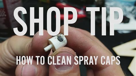 How do you clean aerosol caps?