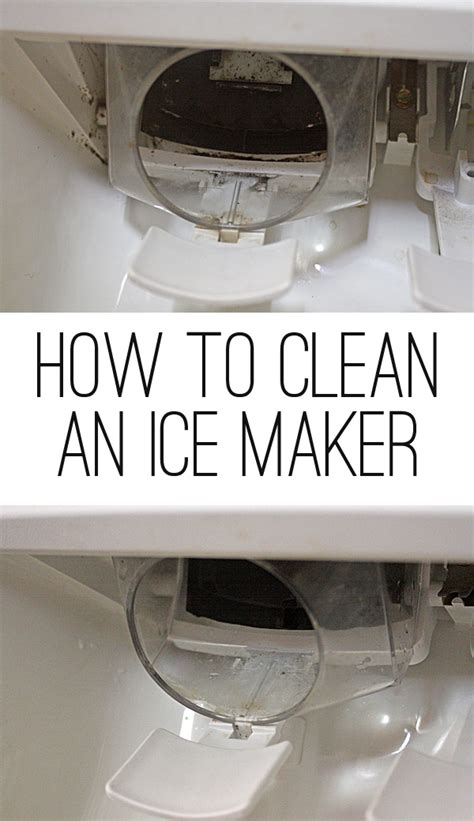 How do you clean an ice dispenser?
