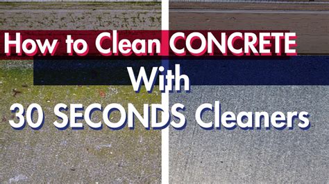 How do you clean concrete without power washing?