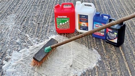 How do you clean concrete without pressure?