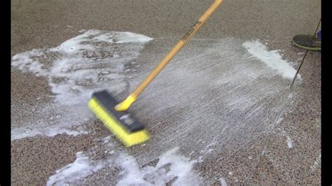 How do you clean dirty concrete?