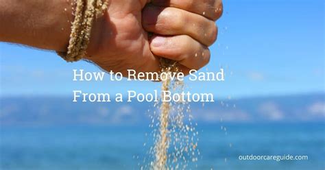 How do you clean fine sand?