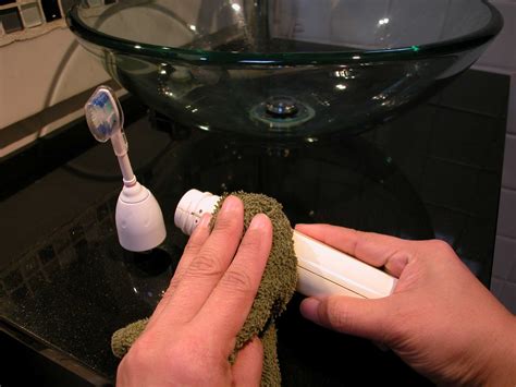 How do you clean gunk off a Sonicare?