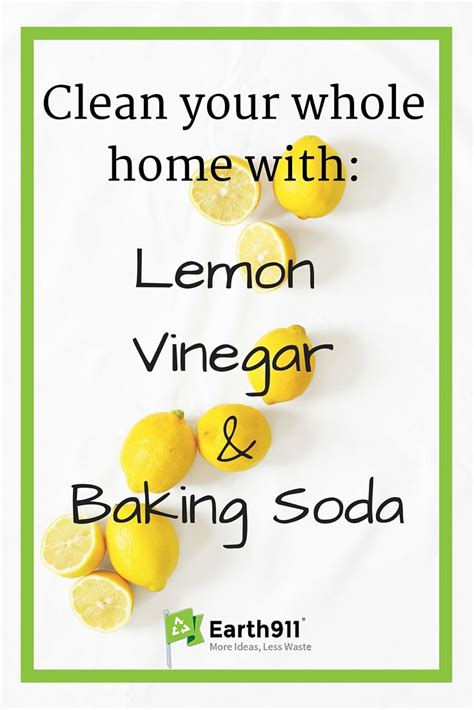 How do you clean lemons with baking soda?