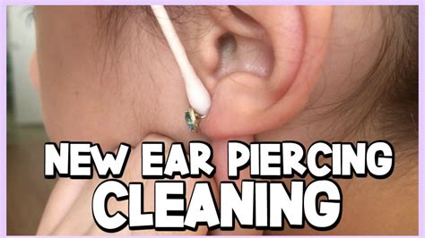 How do you clean old ear piercing holes?