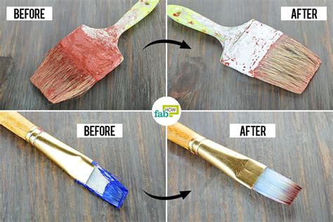 How do you clean paint brushes that you've left paint on?