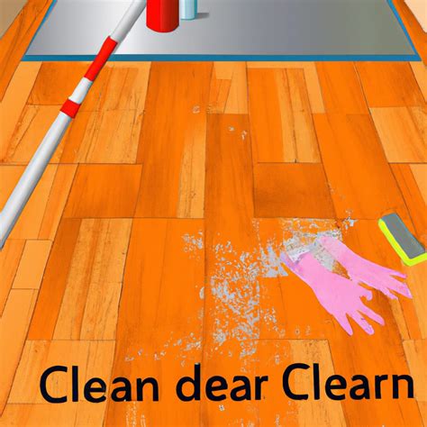How do you clean sticky laminate floors?