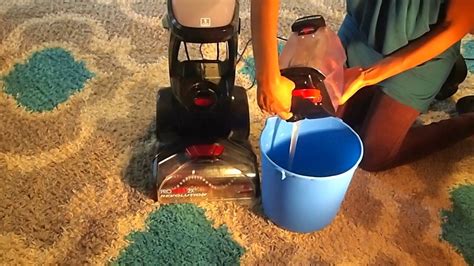 How do you clean the inside of a Bissell carpet cleaner?