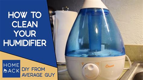 How do you clean the inside of a humidifier?