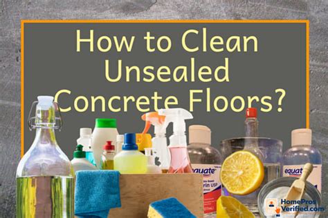 How do you clean unsealed floors?