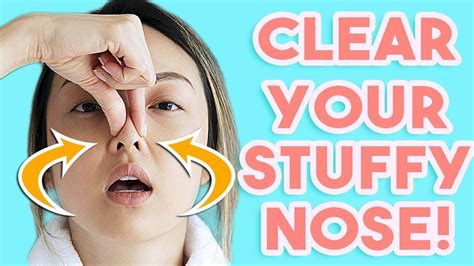 How do you clear a rabbit's nose?