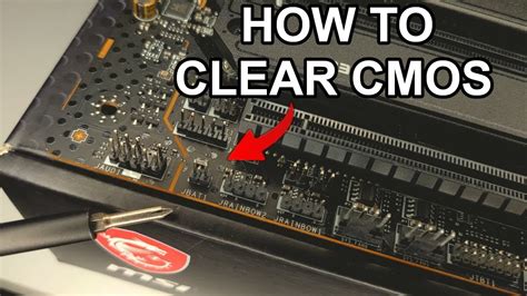 How do you clear the CMOS command?
