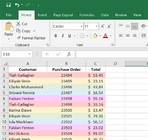 How do you color code in Excel?