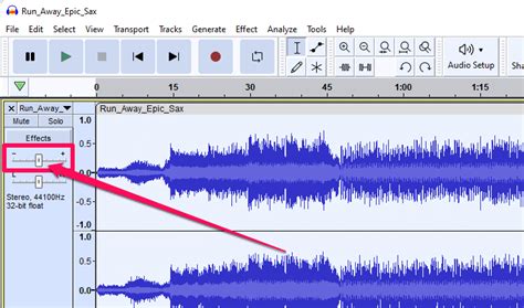 How do you control gain in Audacity?