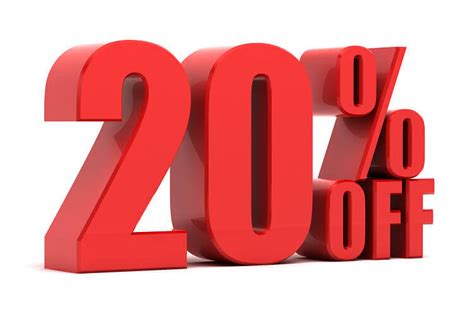 How do you convert 20% discount?