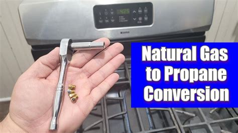 How do you convert natural gas appliances to propane?