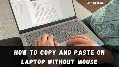 How do you copy and paste on a PC without a mouse?