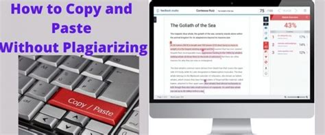 How do you copy and paste without plagiarizing software?