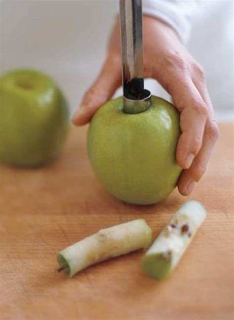 How do you core an apple?