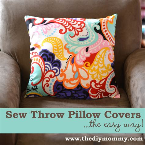How do you cover old throw pillows?