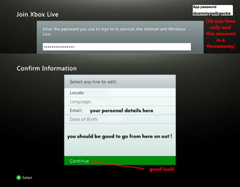 How do you create a Xbox 360 Live account?