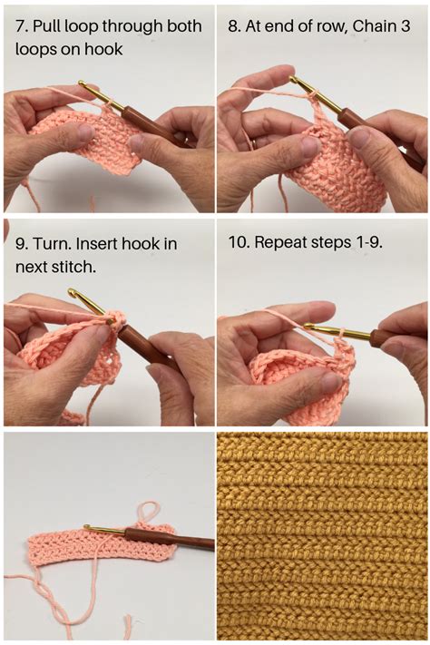 How do you crochet a herringbone stitch?