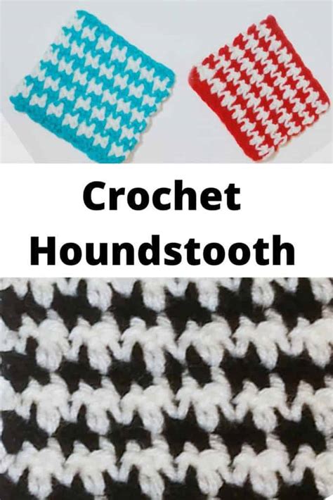How do you crochet a houndstooth?