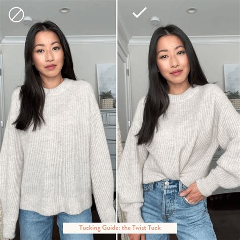 How do you crop a baggy sweater?
