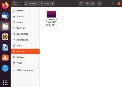 How do you crop a screenshot in Ubuntu?