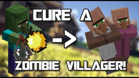 How do you cure a zombie villager?